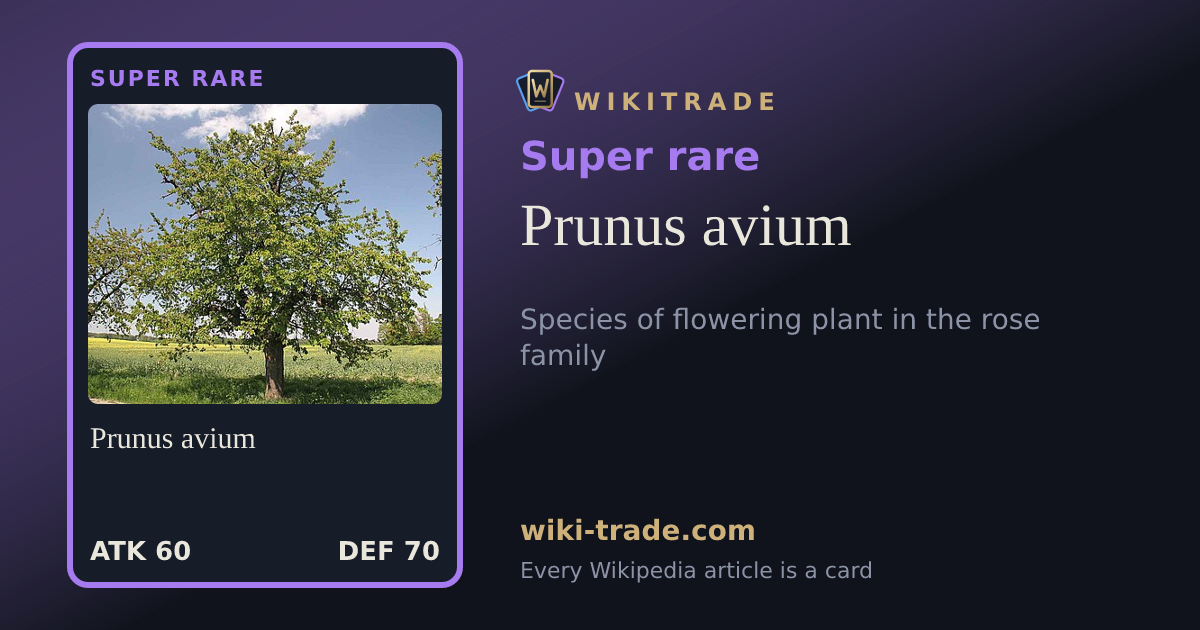 Prunus avium — Super rare card