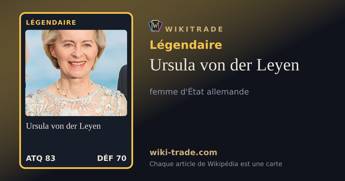 Ursula von der Leyen — carte Légendaire