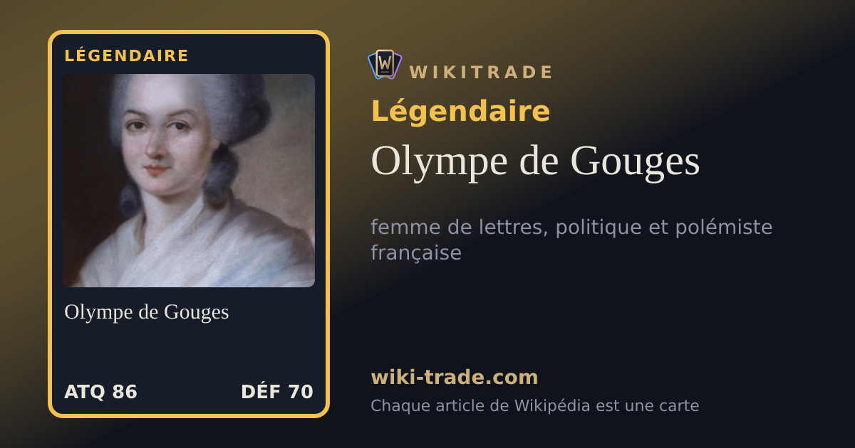 Olympe de Gouges — carte Légendaire