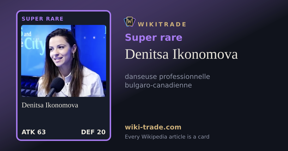 Denitsa Ikonomova — Super rare card