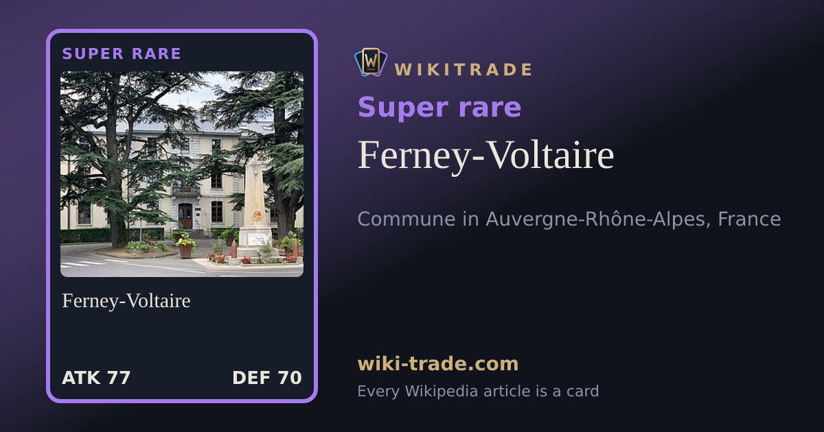 Ferney-Voltaire — Super rare card