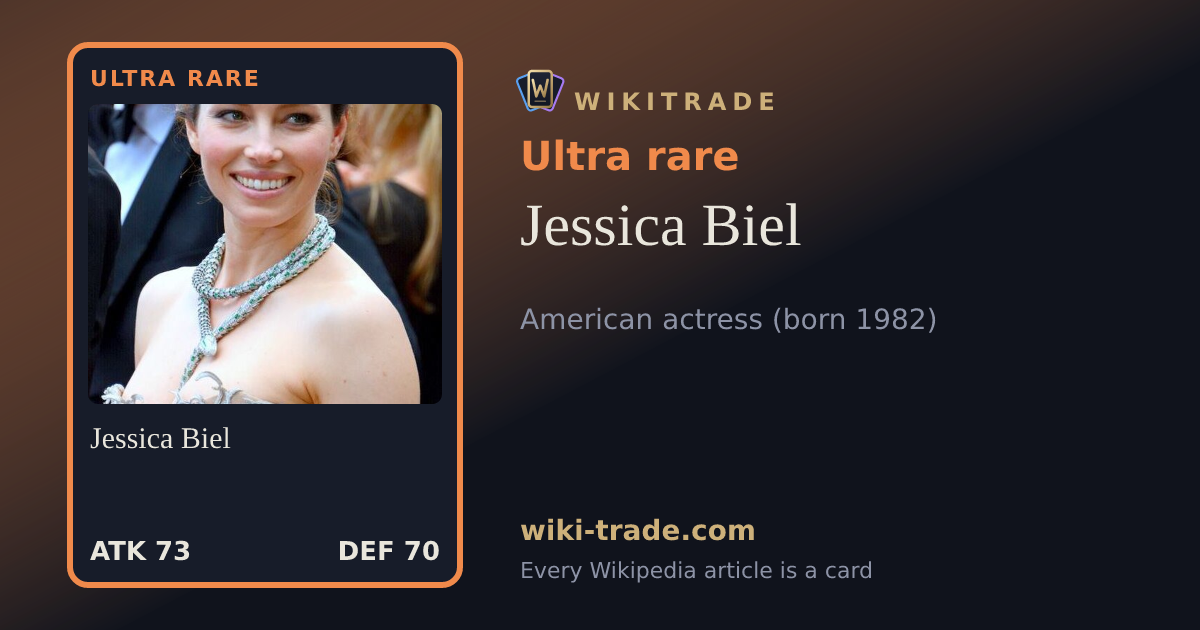 Jessica Biel — Ultra rare card
