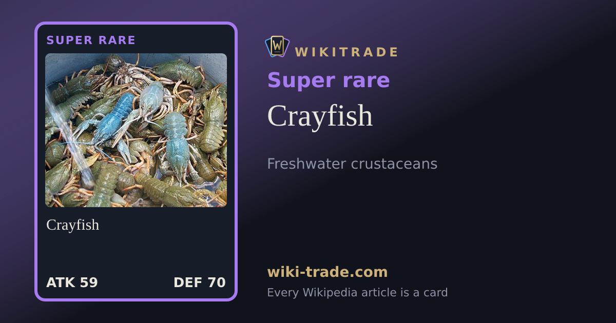 Crayfish — Super rare card