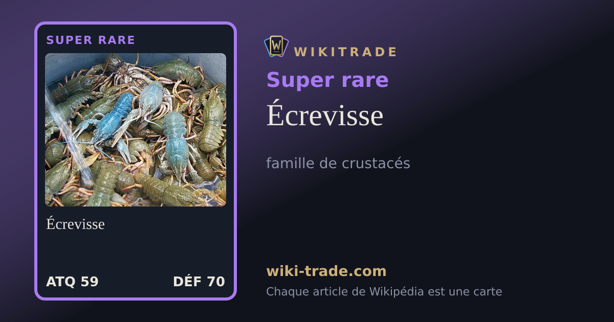 Écrevisse — carte Super rare