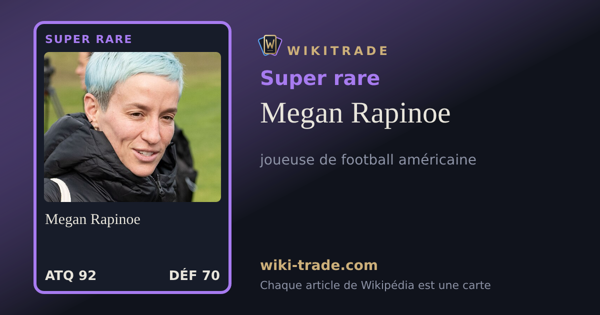 Megan Rapinoe — carte Super rare