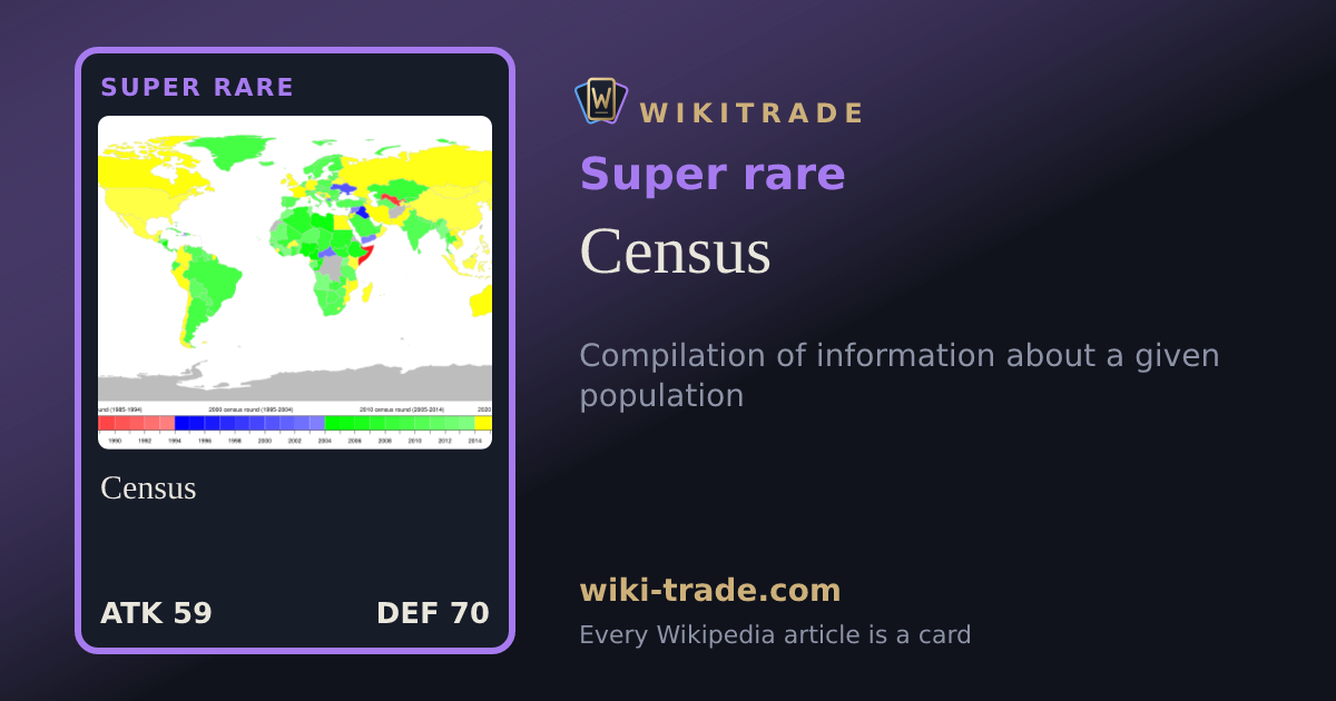 Census — Super rare card
