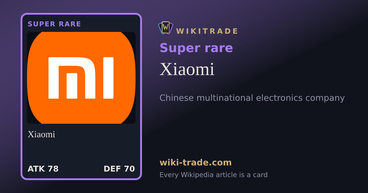 Xiaomi — Super rare card