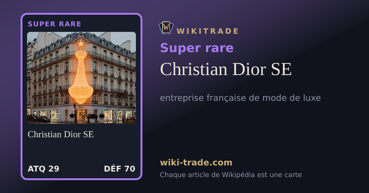 Christian Dior SE — carte Super rare