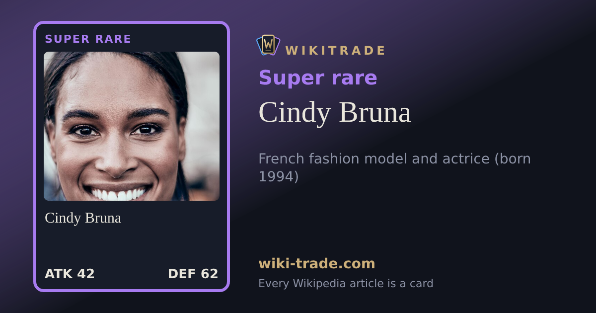 Cindy Bruna — Super rare card