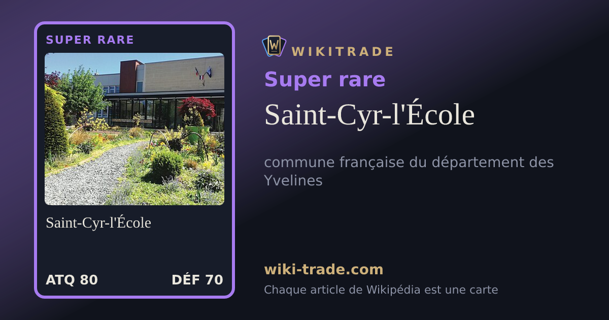 Saint-Cyr-l'École — carte Super rare