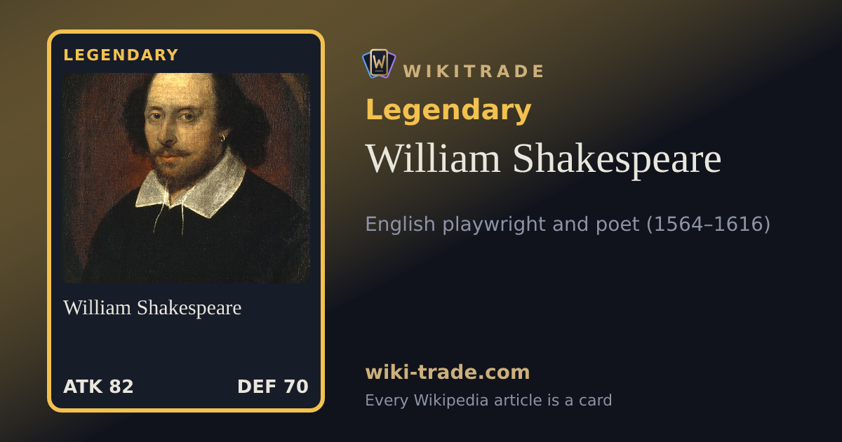 William Shakespeare — Legendary card