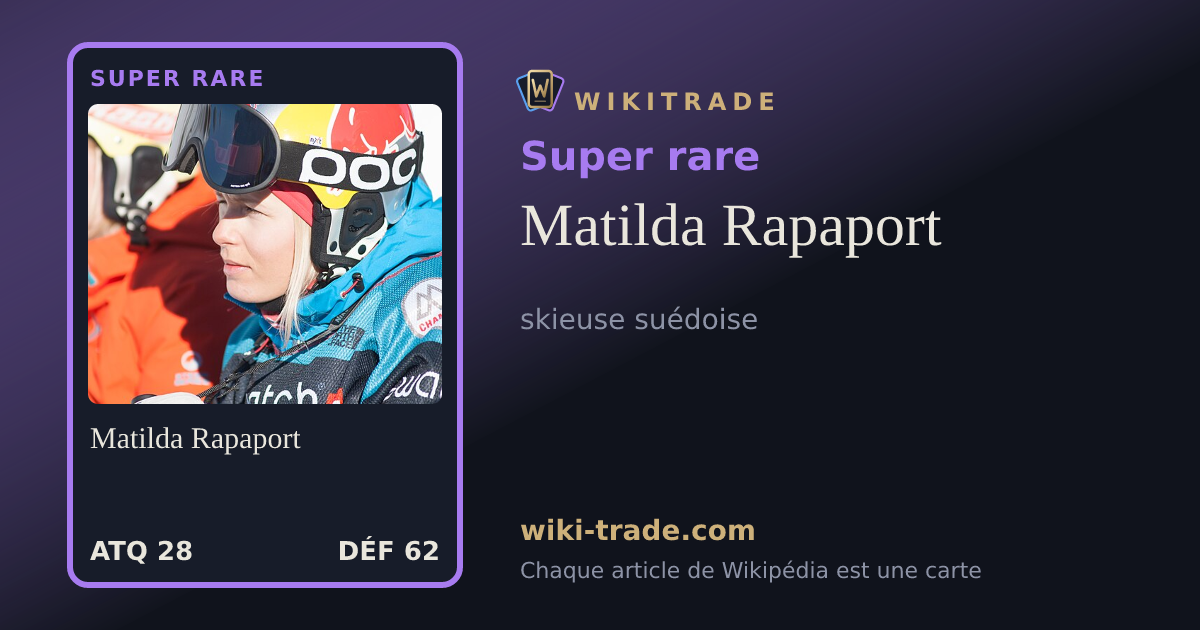Matilda Rapaport — carte Super rare