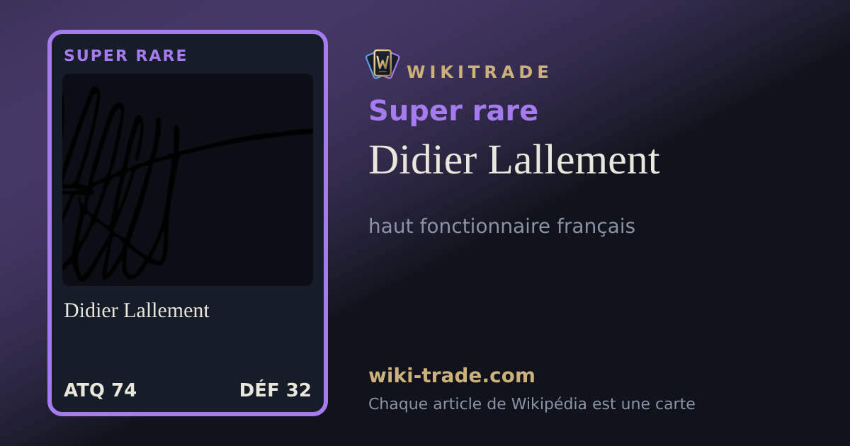 Didier Lallement — carte Super rare
