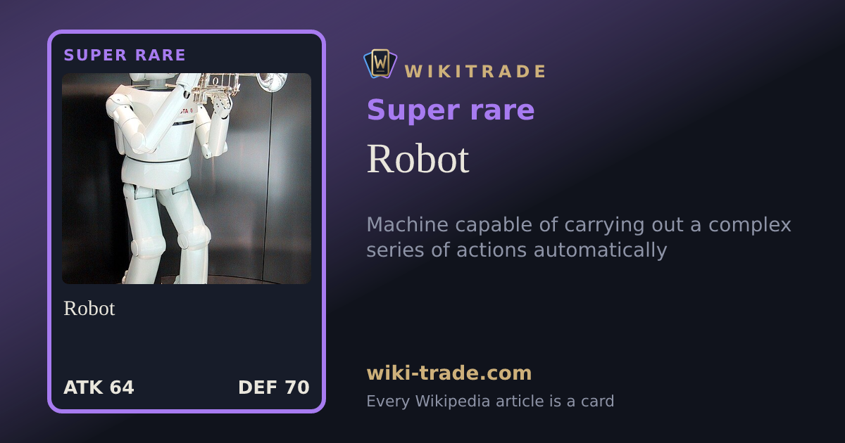 Robot — Super rare card