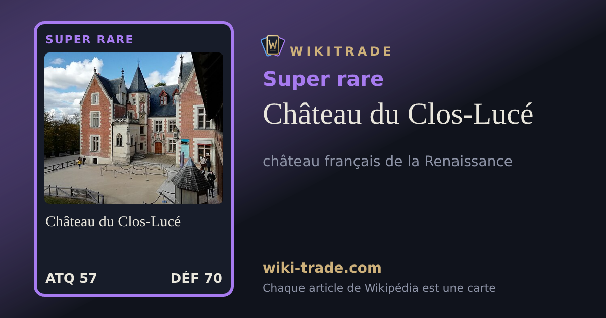 Château du Clos-Lucé — carte Super rare