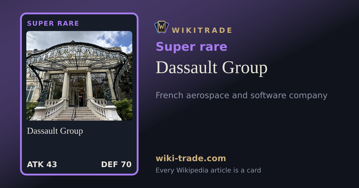 Dassault Group — Super rare card