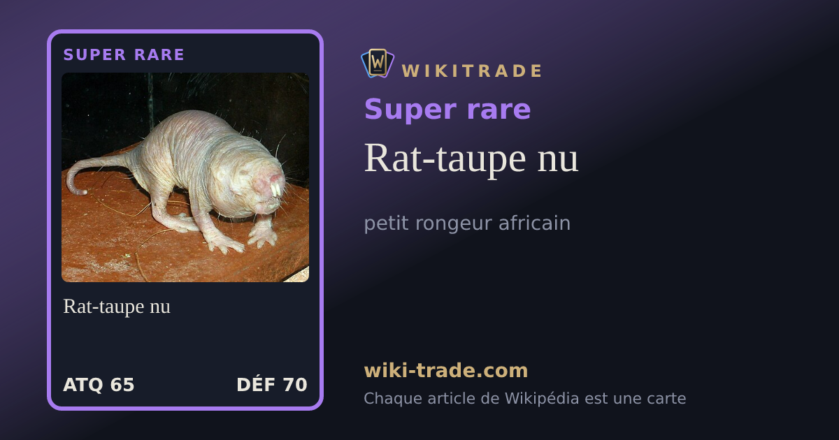 Rat-taupe nu — carte Super rare