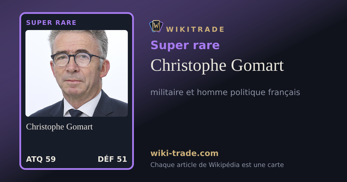 Christophe Gomart — carte Super rare