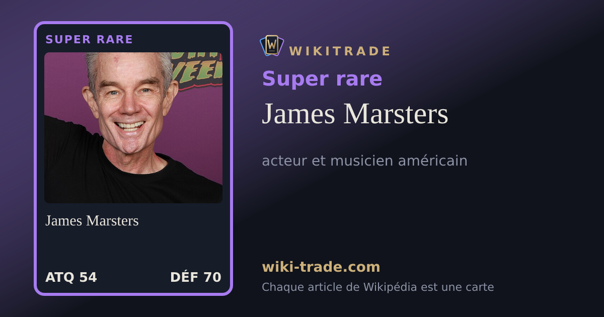 James Marsters — carte Super rare