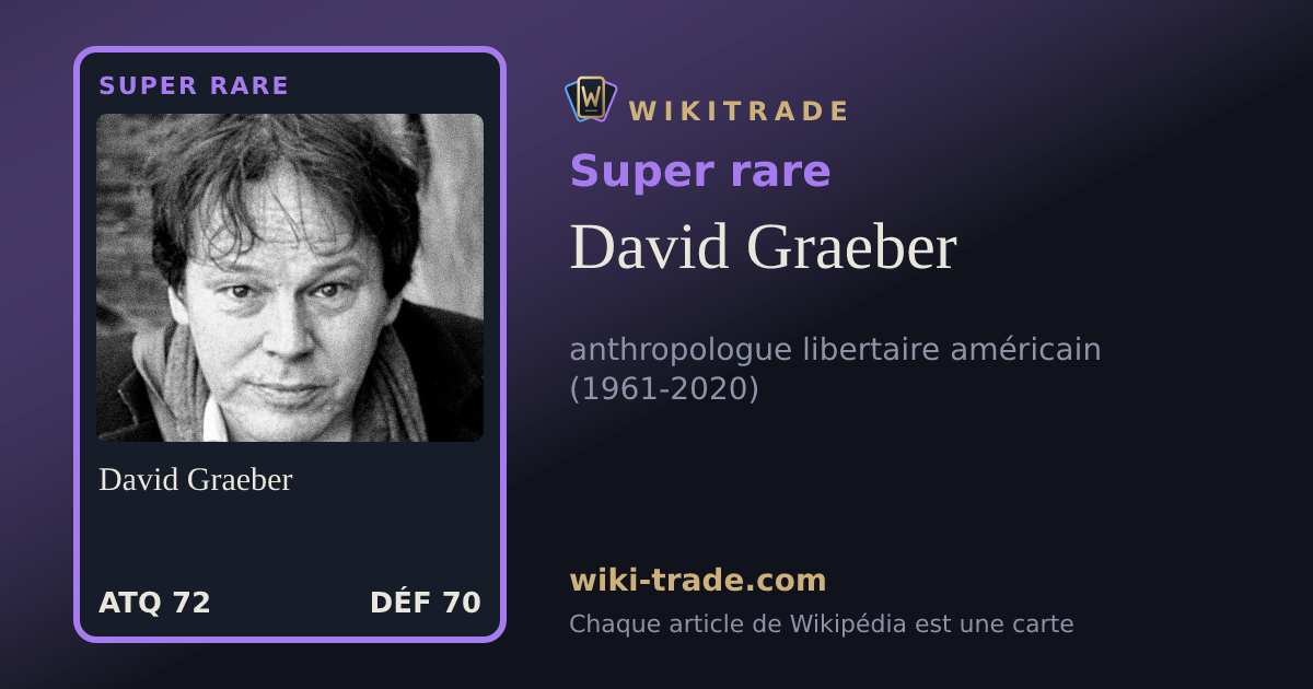 David Graeber — carte Super rare