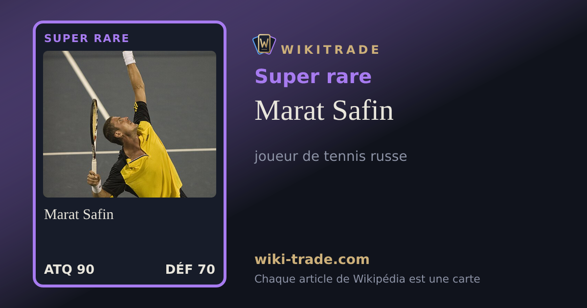 Marat Safin — carte Super rare