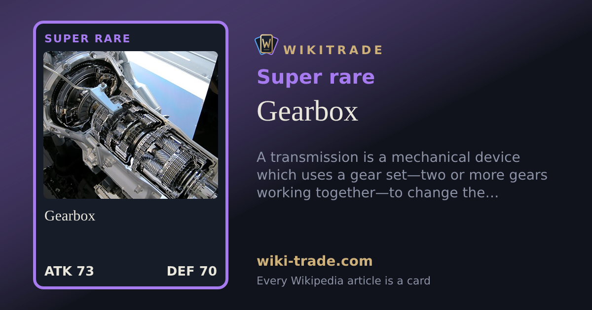 Gearbox — Super rare card