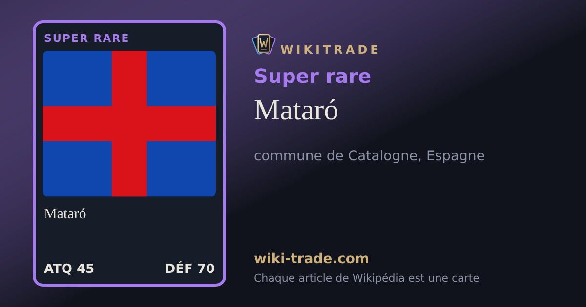 Mataró — carte Super rare