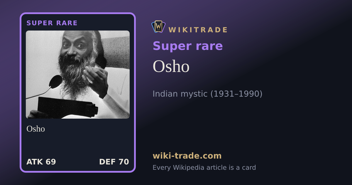 Osho — Super rare card