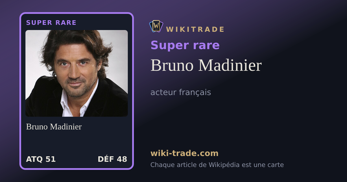 Bruno Madinier — carte Super rare