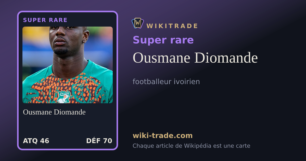 Ousmane Diomande — carte Super rare