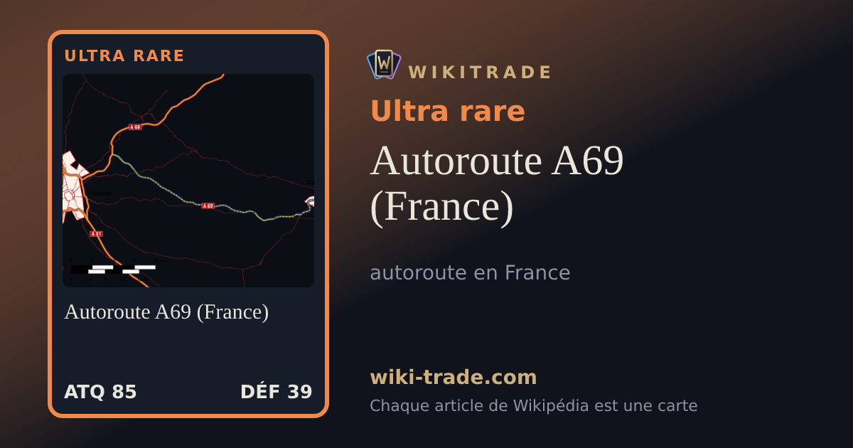 Autoroute A69 (France) — carte Ultra rare