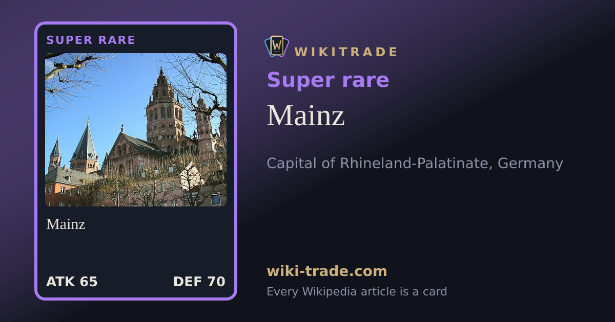Mainz — Super rare card