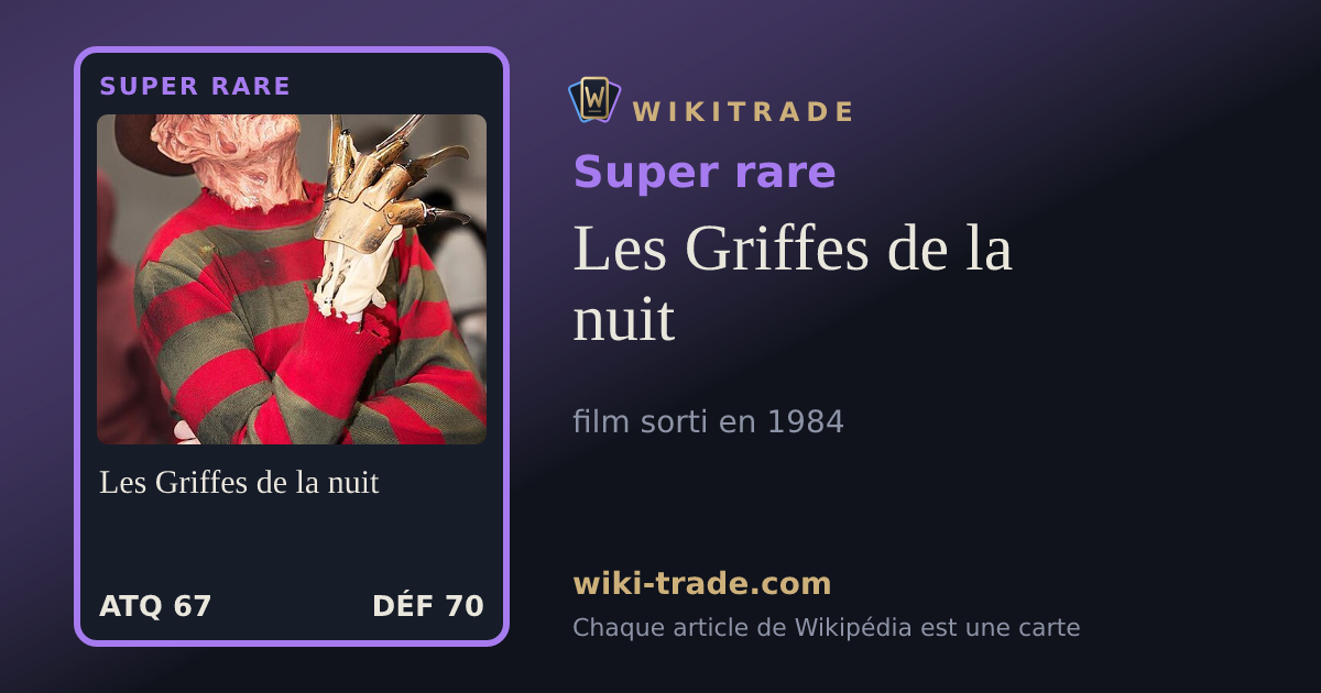 Les Griffes de la nuit — carte Super rare
