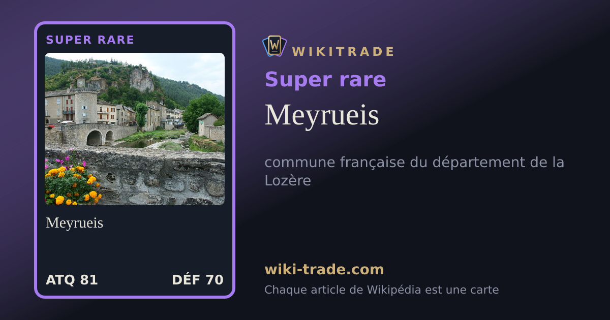Meyrueis — carte Super rare
