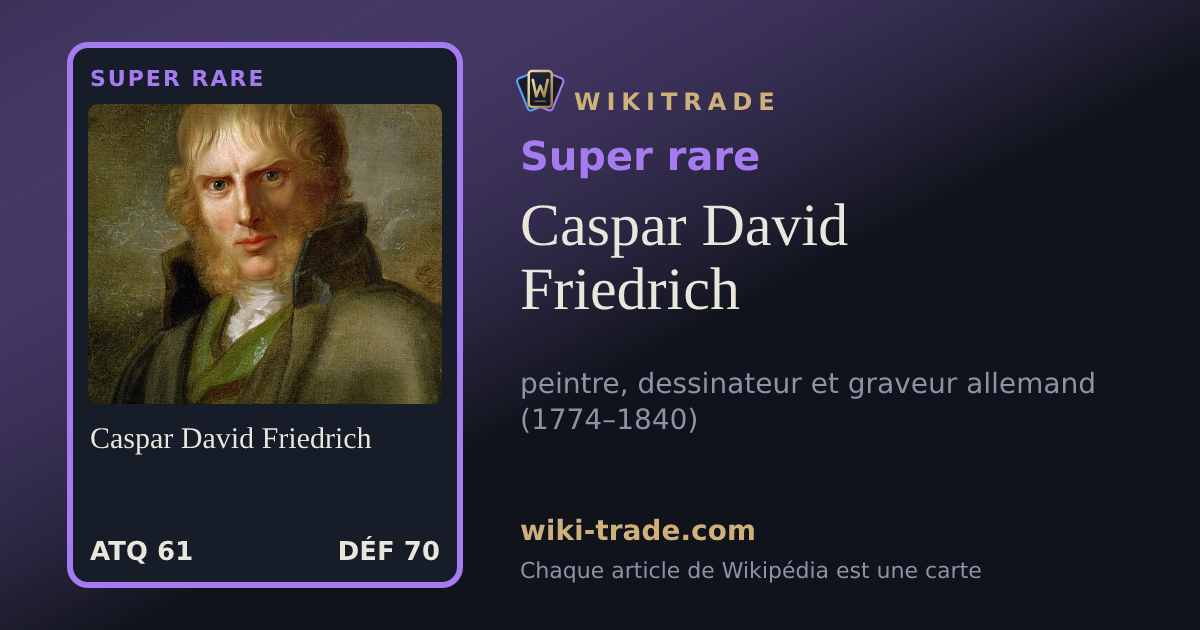 Caspar David Friedrich — carte Super rare