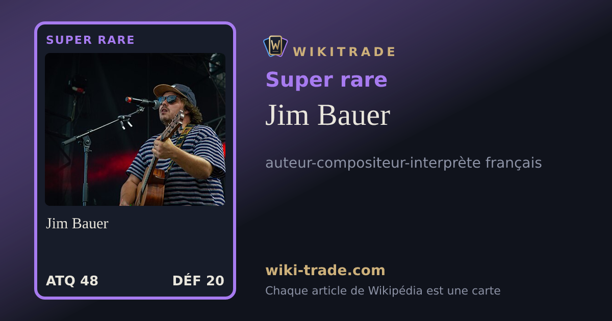 Jim Bauer — carte Super rare