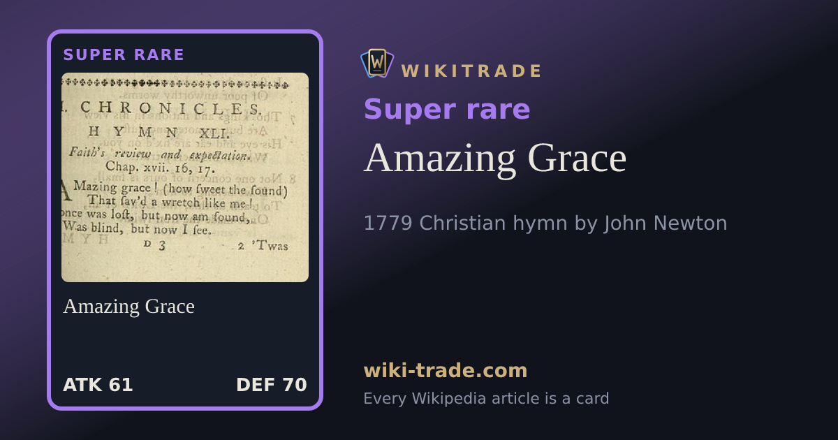Amazing Grace — Super rare card