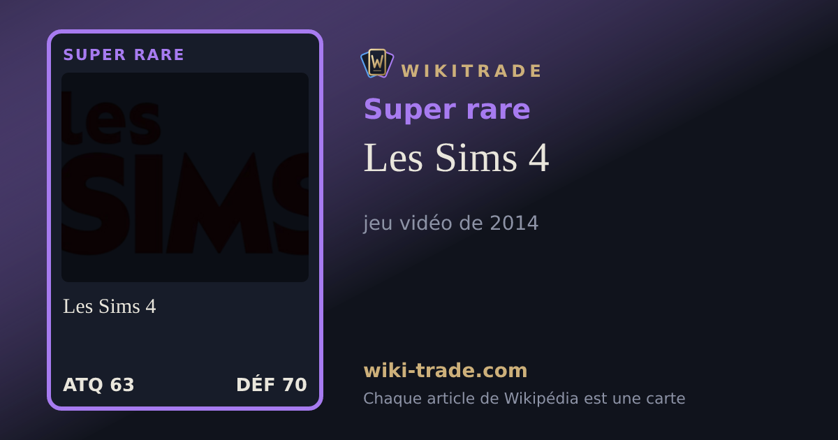 Les Sims 4 — carte Super rare