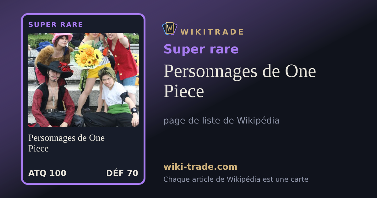 Personnages de One Piece — carte Super rare