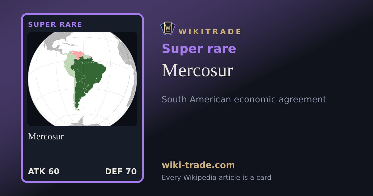 Mercosur — Super rare card