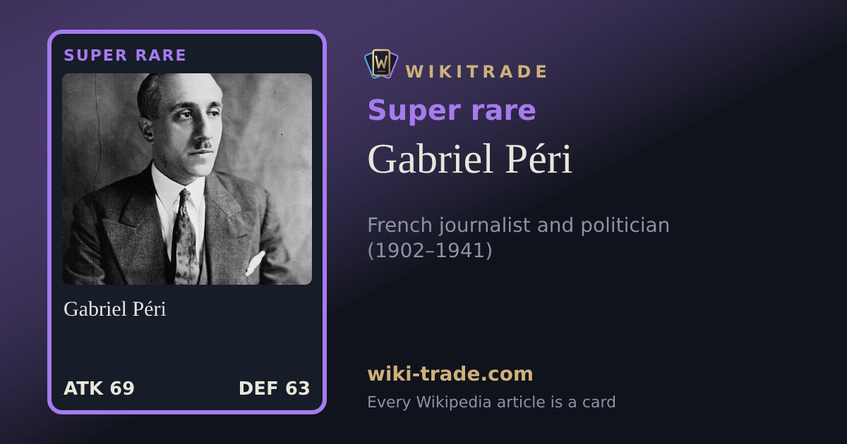 Gabriel Péri — Super rare card
