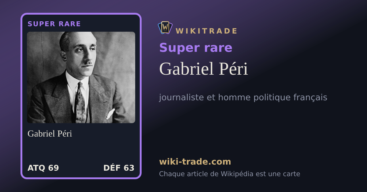 Gabriel Péri — carte Super rare