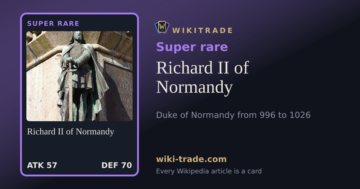 Richard II of Normandy — Super rare card