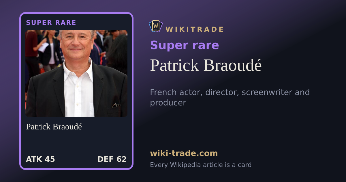 Patrick Braoudé — Super rare card