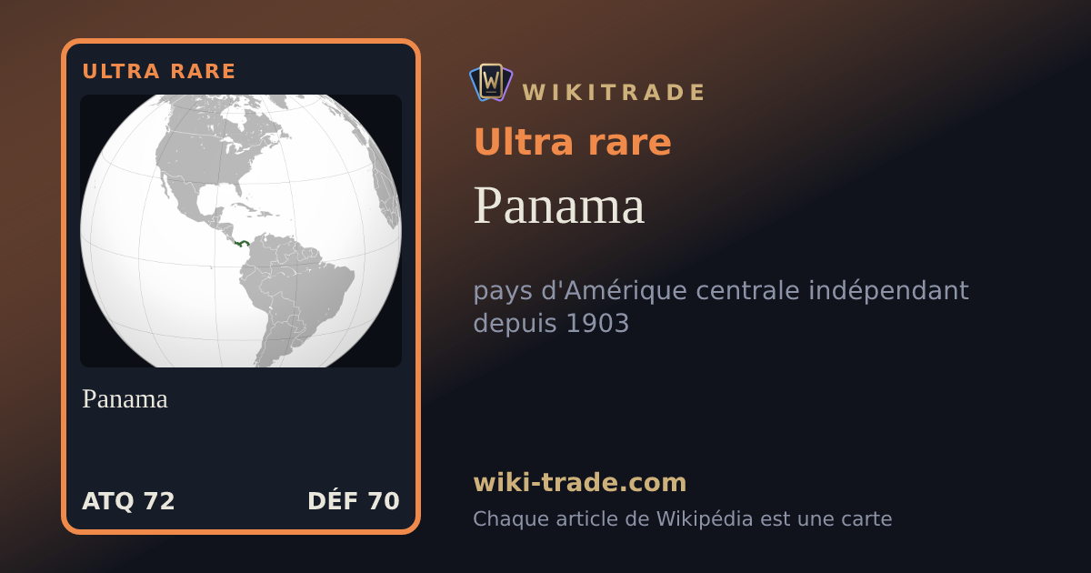 Panama — carte Ultra rare