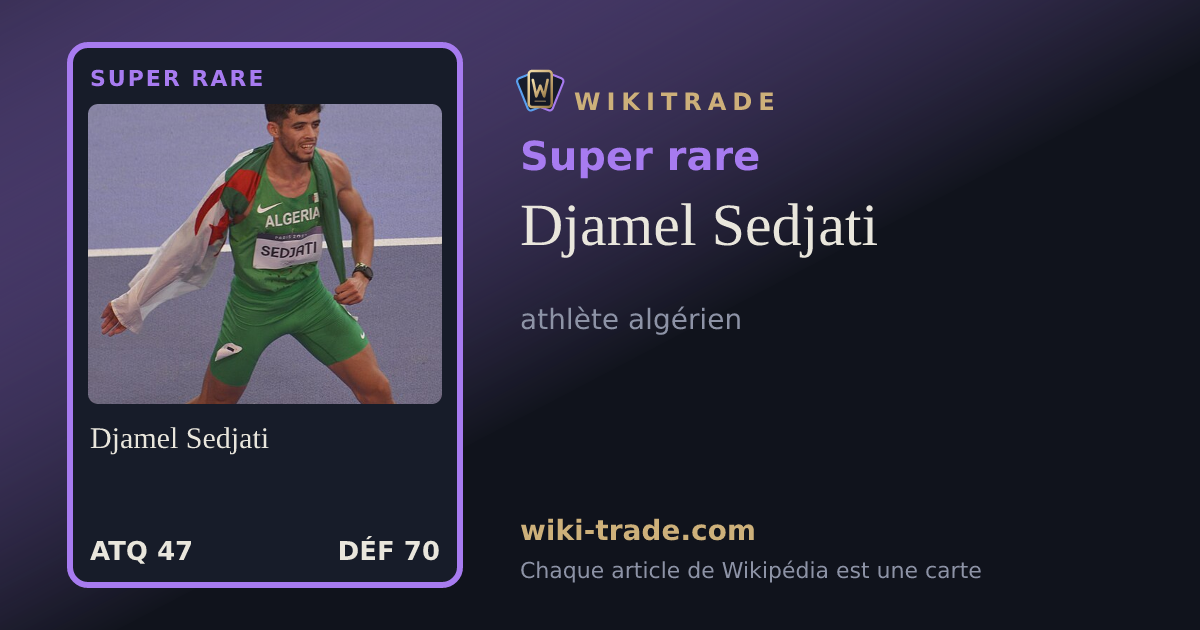Djamel Sedjati — carte Super rare