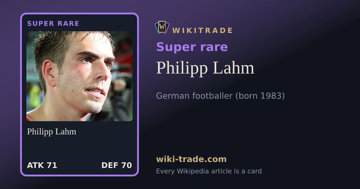 Philipp Lahm — Super rare card