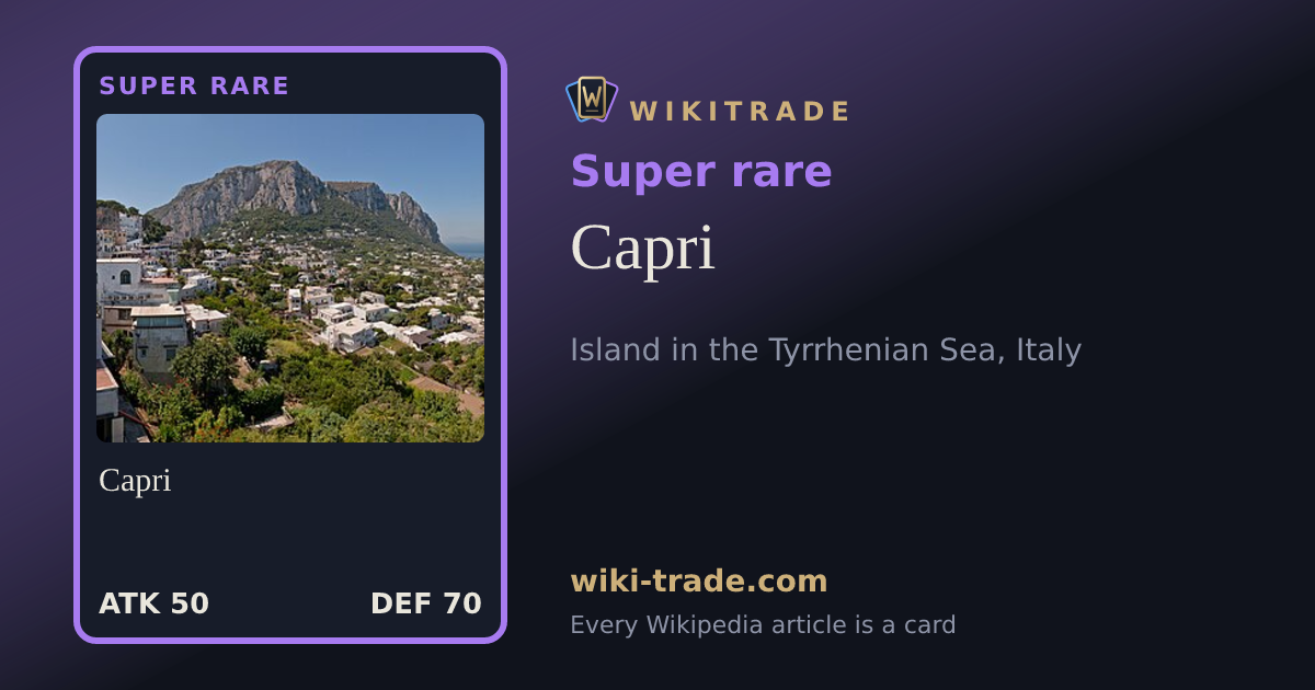 Capri — Super rare card