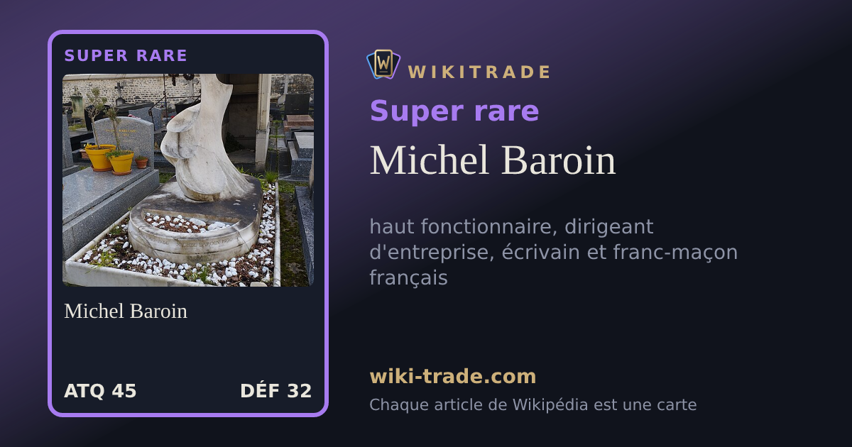Michel Baroin — carte Super rare