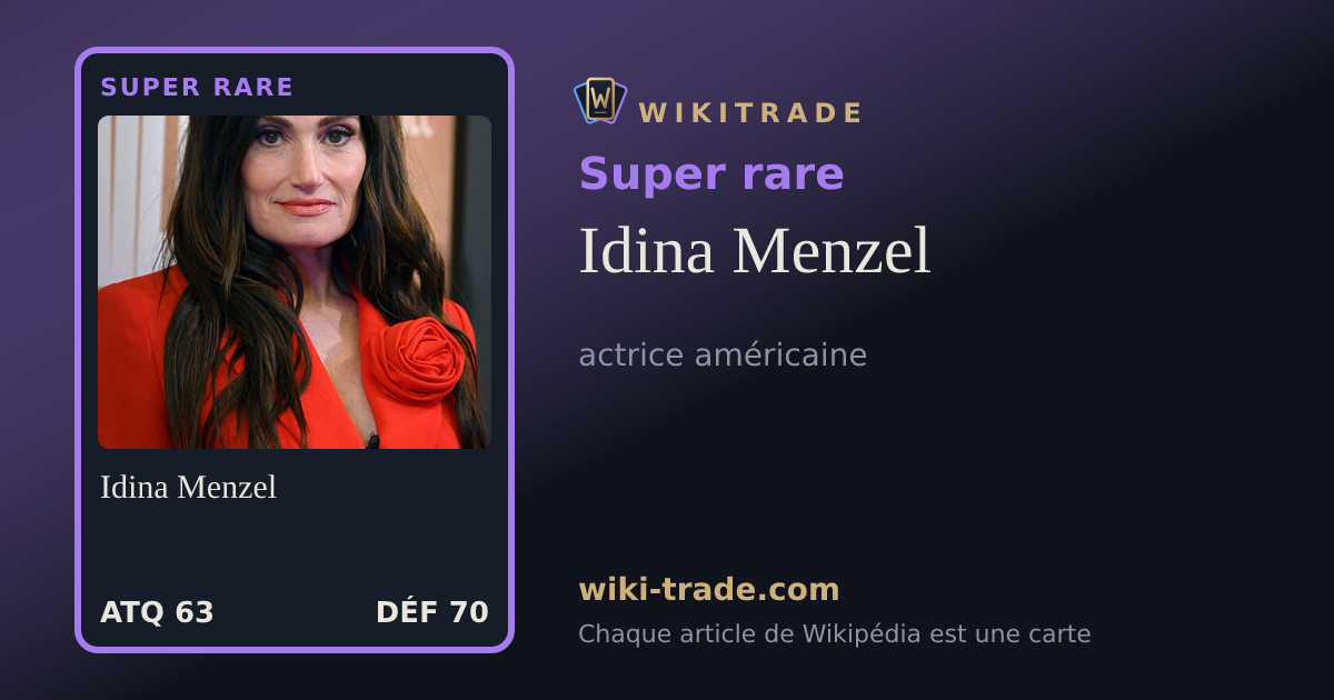 Idina Menzel — carte Super rare